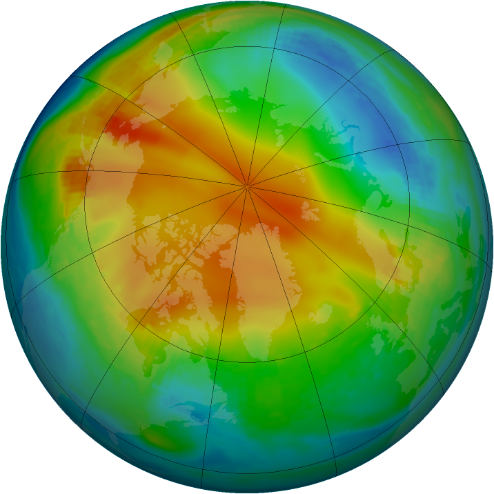 Arctic ozone map for 06 December 1981
